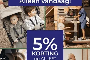 5% korting op alles, óók op fashion SALE 💌