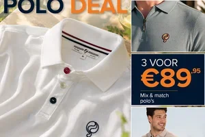 3 polo's voor €89,95 + sneakerdeals tot 50% 🔥