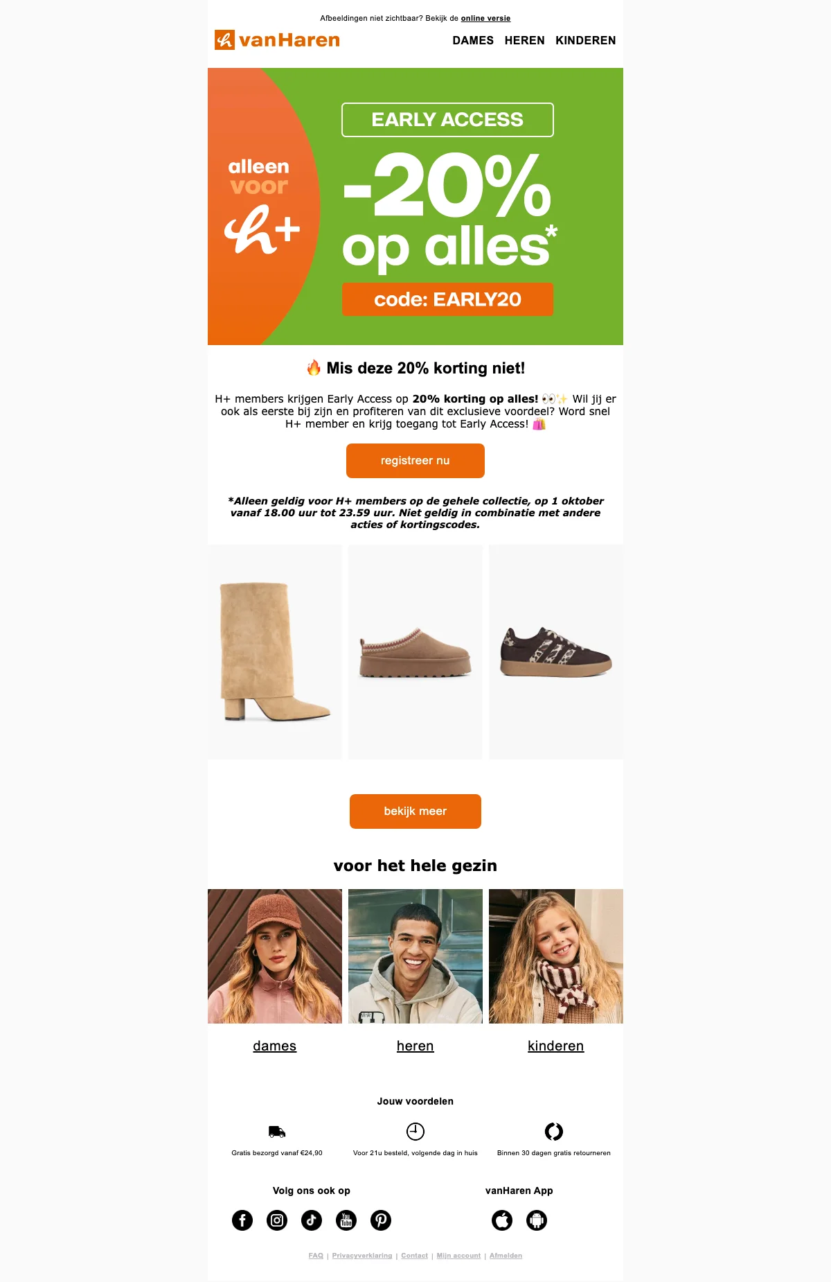 Bewijs van coupon - Van Haren - Kortingscode: [[20% korting]] op alles, exclusief voor H+ members