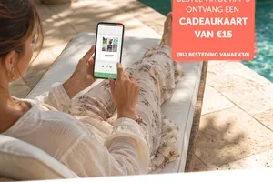 Alleen deze maand: €15 cadeaubon via de app