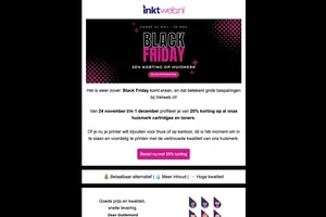 Black Friday is hier! 20% korting op alles ✨