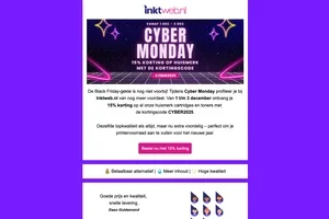 Het is Cyber Monday! Scoor nu 15% korting ✨