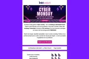Laatste dag! Scoor nu nog 15% Cyber Monday korting ✨