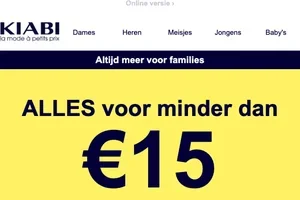 Alles voor minder dan €15