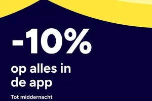-10% op de hele APP tot middernacht💥📱