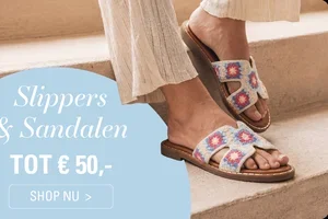 ☀️ Slippers & Sandalen tot €50,- !