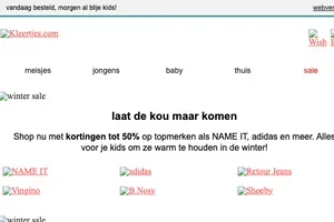 📣 tot -50% tijdens de winter sale!