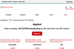 🚨 dagdeal: tot 70% + 15% EXTRA korting