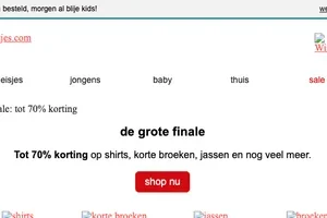 🚨 tot 70% korting tijdens de final sale