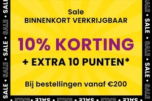 🎁 Binnenkort uitverkoop: Krijg 10% KORTING + 10 Extra Punten