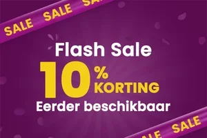 HET IS ZOVER: 10% korting op alles begint nu! ⚡