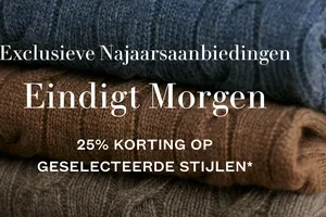 Mis het niet! 25% korting, de actie is nog tot morgen geldig
