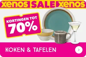 SALE tot 70% op koken en tafelen