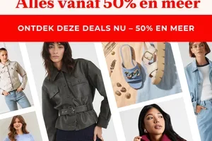 Alles vanaf 50% korting of meer