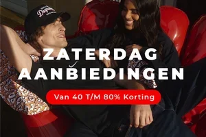 Zaterdagaanbiedingen van 40 tot 80% korting