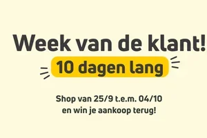 Win je aankoop terug tijdens Week van de Klant