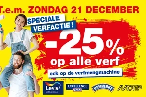 Speciale verfactie: -25% op alle Verf