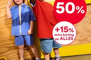 Tot -50% + 15% EXTRA, zelfs op nieuwe collectie 🛍️