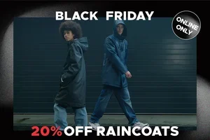 20% korting op alles, ook op regenjassen!