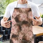Keukenschort met Meerdere Gezichten, Moederdag cadeau, Vaderdag cadeau, Foto cadeaus, Cadeau voor mannen / vriend, Cadeau vader, Grappige cadeaus, Romantisch cadeau, Huwelijkscadeau, Cadeau, Cadeau idee
