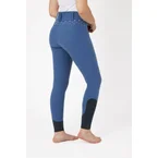 fullgrip rijbroek met hoge taille en kristallen, dames Bering Sea Blue 44
