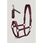Yale Shine Halster- en halstertouwset Deep Burgundy F