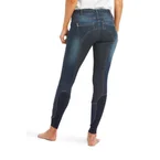Halo Denim Dames rijbroek met volledig zitvlak Marine 44 Regular