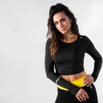 Perfection Stretch Cropped Top - Zwart