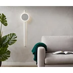 DELIFE Wandlamp Indici 28W 105x30 cm zilver LED 28W