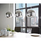 DELIFE Plafondlamp Pentola 75 cm chroom zilverkleurig metaal