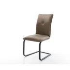 DELIFE Sledemodel Maddy-Flex microvelours taupe vintage sledemodel vlak zwart