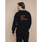Slow Black Sweater Heren