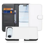 Apple Iphone Air Boekhoes Wit Met Pasjeshouder Kunstleer