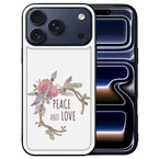 Hoesje met zwarte rand iPhone 18 Pro Boho Tekst