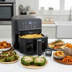 BluMill ColorTouch Airfryer 4,5L met 8 Programma's – Gezond Koken