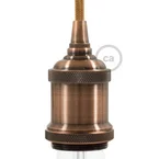 Kit douille E27 en aluminium vintage - Cuivre