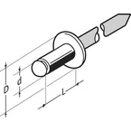 FAR Blindnieten Aluminium 4,8x20 mm Platte Kop