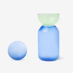 Blue and green jug with glass stopper - 1 L