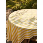 Yellow striped tablecloth - 140x220 cm