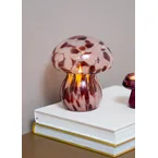 Cosy lamp - Glass mushroom with dots