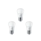 Philips - 3-pack Gloeilamp LED 5W Plastic Kroon (470lm) E27
