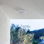 Doki LED plafondlamp 4.000K Ø26 IP44 Wit Lindby - Terras - Kunststof - Rond