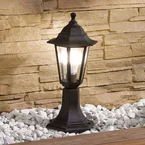Nane Tuinlamp Black/Clear - Lindby - Antiek - Kunststof - 1 lamp