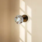 Valentina Wandlamp Grijs/Zwart - Lindby - Woonkamer - Modern - Glas - 1 lamp