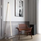 Squiggle F1 vloerlamp 2700K matwit - Rotaliana - Woonkamer - Designer - Metaal
