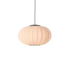 Knit-Wit 57 Oval LED Hanglamp Zand Stone - Made By Hand - Slaapkamer - Stof