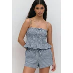 seersucker gingham shorts