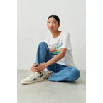Gina TricotEllie teet-shirts met printWitXXSDames