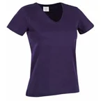 Stedman Classic V-Neck Women T-shirt Lila katoen Small Dames