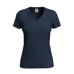 Stedman Classic V-Neck Women T-shirt Donkerblauw katoen Small Dames